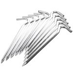 Ages chevilles de tente en mtal de 18cm de long camping au sol robuste / gazebo / tente / auvents? 10 ...