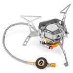 Ages mini cuisinire a gaz extrieure camping pliant coupe - vent pole a gaz portable brleur a gaz ...