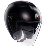Agv irides mono logo casque jet, noir, taille m pour hommes
