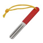 Aiguisoir de hame�on de p�che antid�rapant, portable, trois rainures, pierre de diamant, lime de broyage ...