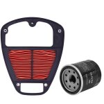 Ail and oil filter filtre a air moto, filtre a huile et bougie d'allumage, kawasaki vn900, fellow can ...