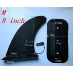 Aileron de planche a pagaie, ailerons de planche de surf simples gonflables - type 8 inch fin box