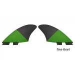 Ailerons de surf en fibre de carbone, accessoires de surf, noir vert, deux pices jumelles, trois pices ...
