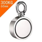 Aimant neodyme puissant pour peche 300 kg 60mm Aimant neodyme puissant pour peche 300 kg 60mm