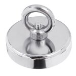 Aimant de r�cup�ration en n�odyme 160 kg d67 mm avec corde de 10 m pour la p�che, la d�tection de m�taux, ...