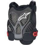 Alpinestars a - 6 plasma gilet de protection de v�lo, noir - rouge, taille xl pour hommes