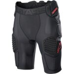 Alpinestars bionic pro short protecteur, noir - rouge, taille 2xl pour hommes