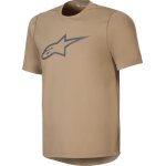 Alpinestars a - dura maillot de v�lo a manches courtes, brun, taille m pour hommes