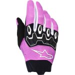 Alpinestars stella full bore v2 gants de motocross pour femmes, noir - blanc - rose, taille xl