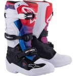 Alpinestars tech 7s bottes de motocross pour les jeunes, noir - blanc - rouge, taille 42