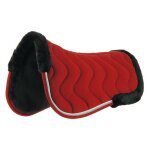 Amortisseur de dos equithme  jump pro  - couleur : rouge / blanc, taille : cheval, equitation