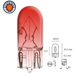 Ampoule 12v 5w t10 rouge wedge w2. 1x9. 5d voiture auto moto feu arriere stop lampe