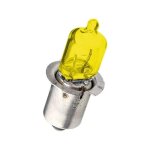 Ampoule 6v 2. 4w jaune culot hs3 a collerette halogene velo mobylette feu eclairage Ampoule 6v 2. 4w jaune culot hs3 a collerette halogene velo mobylette feu eclairage