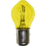 Ampoule 6v 25 / 25w ba20d jaune vintage ancien collection moto mobylette phare