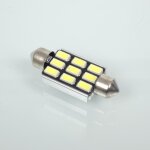 Ampoule led 12v blanche type navette c10w canbus rms pour auto moto 39mm neuf