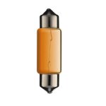 Ampoule navette orange 12v 5w 10x36mm sv8. 5 eclairage interieur plaque d'immatriculation feu arriere ...