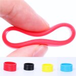 Anneau de fixation elastique en silicone, 3 pices, protection contre la sueur, pour raquette de badminton, ...