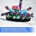 Anneau de ski gonflable pour l'hiver, cercle de ski avec poigne, planche de ski flottante en pvc, tube ...