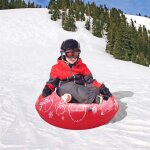Anneau de ski gonflable, tube de luge en pvc pais, tube de neige d'hiver avec poigne