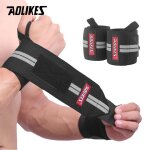Aolikes 1 paire d'enveloppes de poignet d'haltérophilie support de poignet professionnel avec boucle ... Aolikes 1 paire d'enveloppes de poignet d'haltérophilie support de poignet professionnel avec boucle ...