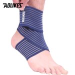 Aolikes 1 pièces enveloppes de tension de sport professionnel bandages elastique cheville soutien pad ... Aolikes 1 pièces enveloppes de tension de sport professionnel bandages elastique cheville soutien pad ...