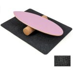 Appareil abdo planche dequilibre avec rouleau de lige costway tapis antidrapant charge 227 kg compos ...