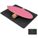 Appareil abdo planche dequilibre avec rouleau de lige costway tapis antidrapant charge 227 kg compos ...