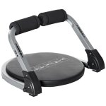 Appareil a abdominaux crunch musculation compact et pliable 3 niveaux de rsistance acier pu noir