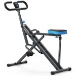 Appareil de fitness merach, type equitation, r�sistance r�glable, pliable, 160 kg, ecran lcd, pour abdos ...