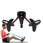 Appareil de musculation rglable pour l'intrieur des cuisses avec affichage numrique, noir