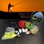 App�t artificiel en caoutchouc pour la p�che, spinnerbait, buzzbait, chatterbait, wobbler, jupe pour ...