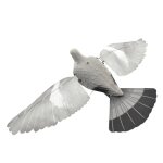 Appelant pigeon floqu� souple avec flotteur en acier et fibre de verre