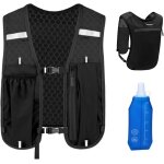 Apt - gilet de course pour homme et femme - lger - avec bouteilles d'eau douce de 500 ml - sangles de ...