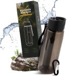 Apt - gourde filtrante de voyage, filtre eau portable, voyage randonne trek camping kit purificateur ...