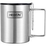 Apt - tasse camping inox avec couvercle - poignée pliante - tasse randonnée - double paroi hess - 007r ... Apt - tasse camping inox avec couvercle - poignée pliante - tasse randonnée - double paroi hess - 007r ...