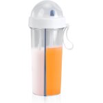 Apt - tasse a eau 600 ml avec paille et couvercle, bouteille d'eau avec compartiment de rangement, bouteille ...