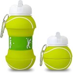 Apt - tennis bouteille d'eau pour enfants, bouteille d'eau de sport pliable, gourde tennis, gourde pliable ...