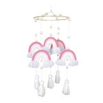Arc en ciel tissage suspendu, ornement nordique, d�cor mural pour chambre de b�b�, hochet, jouets mobiles ...