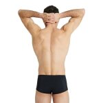 Arena slip de bain boxer team low waist solid homme fr 70 noir / blanc