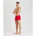 Arena slip de bain boxer team solid homme fr 90 rouge / blanc