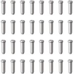 Asfasfq - 100 pcs embouts de cble de frein, 12 mm embouts cble vlo en alliage embout frein velo pour ...