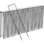 Asfasfq - 100 piquets de fixation en acier galvanisé 170 mm x 35 mm, Ø 3mm - agrafes de fixation jardin, ... Asfasfq - 100 piquets de fixation en acier galvanisé 170 mm x 35 mm, Ø 3mm - agrafes de fixation jardin, ...