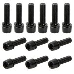 Asfasfq - lot de 12 boulons de tige de vlo, m5 x 18 mm vlo boulons de tige fixes, vis de potence de ...
