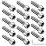 Asfasfq - 15 pcs vis boulons de potence de vlo, m5 x 20 mm boulons vis de potence de vlo, vis de tige ...