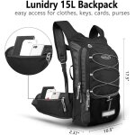 Asfasfq - 15l sac a dos d'hydratation avec vessie d'eau de 3l, sac trail running pour femme homme, pour ...