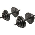Asfasfq - 18 kg, vinyl dumbbell set haltères. mixte, noir, taille unique Asfasfq - 18 kg, vinyl dumbbell set haltères. mixte, noir, taille unique