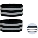 Asfasfq - 2 brassards rflchissants elastique, bande rflecteur de scurit pour a pied, vlo, chien, ...