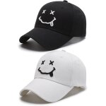 Asfasfq - lot de 2 casquettes de baseball, chapeaux de loisirs smiley, chapeaux de soleil a large bord, ... Asfasfq - lot de 2 casquettes de baseball, chapeaux de loisirs smiley, chapeaux de soleil a large bord, ...