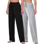 Asfasfq - 2 pièces bas de pyjama femmes pantalon de pyjama taille elastique pantalon long lâche leggings ... Asfasfq - 2 pièces bas de pyjama femmes pantalon de pyjama taille elastique pantalon long lâche leggings ...