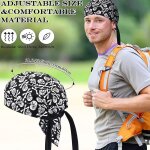 Asfasfq - 2 pices chapeaux casquettes course absorbant sueur respirant bandana noir chapeaux sport cyclisme ...